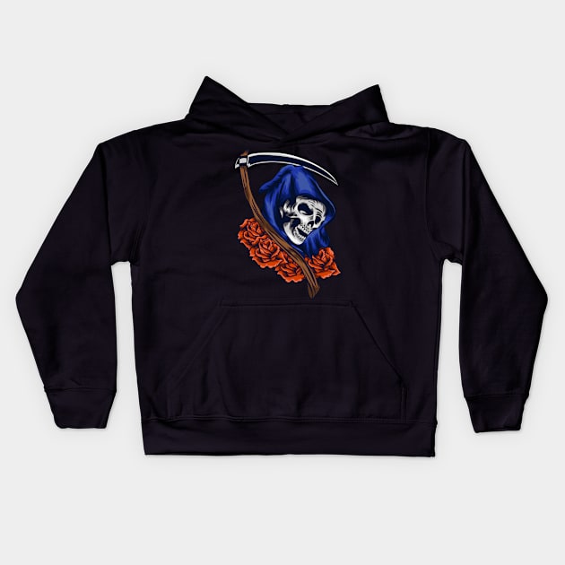 Grimreaper Kids Hoodie by feringrh